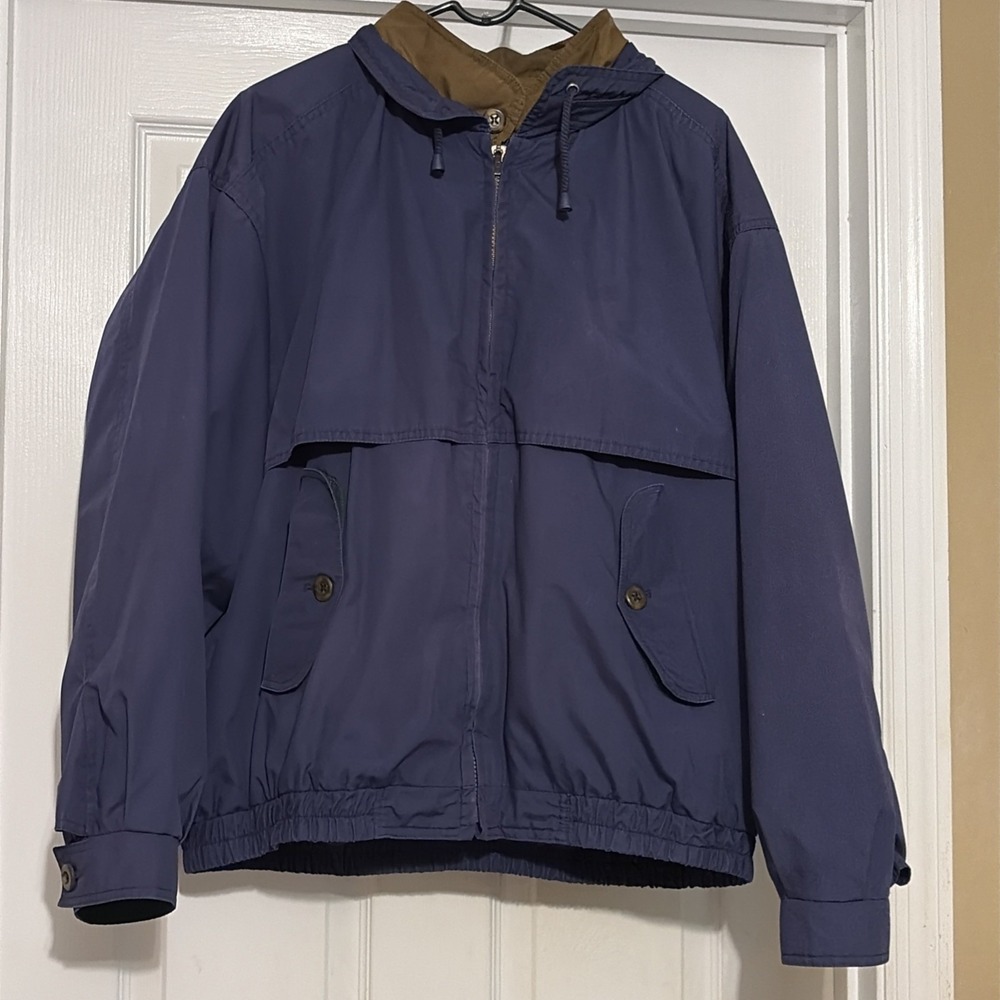 Women's Navy London Fog Coat, SIZE L Women's Casual Coats, Womens Large Jackets